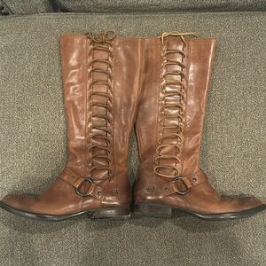 Born brown, knee-high boots